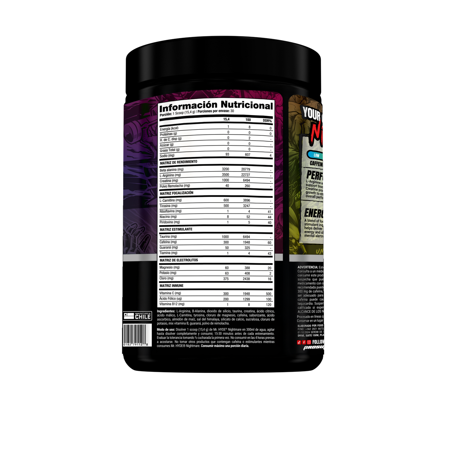 Pack Mr. Hyde Nightmare Pre-Entreno + Polera – Energía Extrema, Foco y Pump | ProSupps Chile