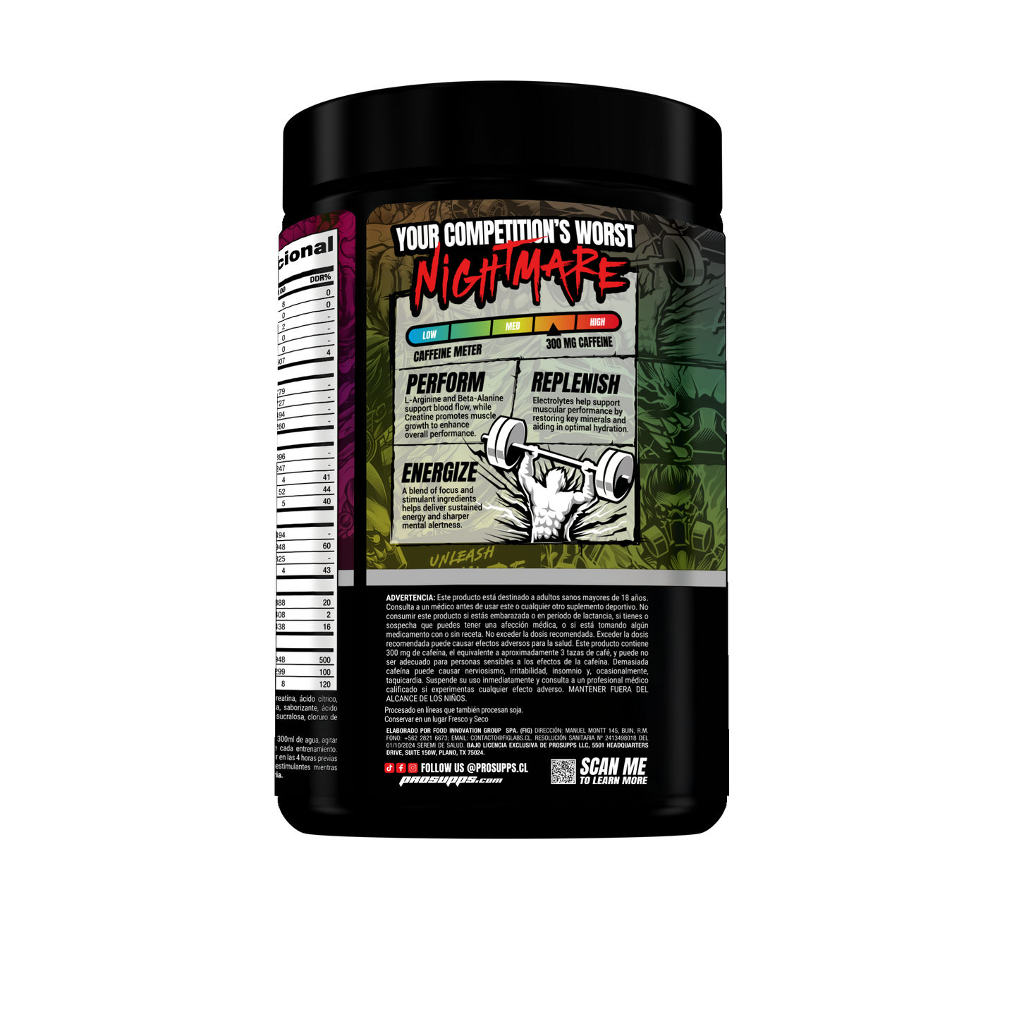 Mr. Hyde Nightmare Pre Entreno – Energía Extrema, Foco y Pump | ProSupps Chile