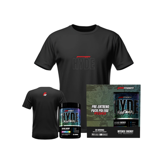 Pack Mr. Hyde Nightmare Pre-Entreno + Polera – Energía Extrema, Foco y Pump | ProSupps Chile
