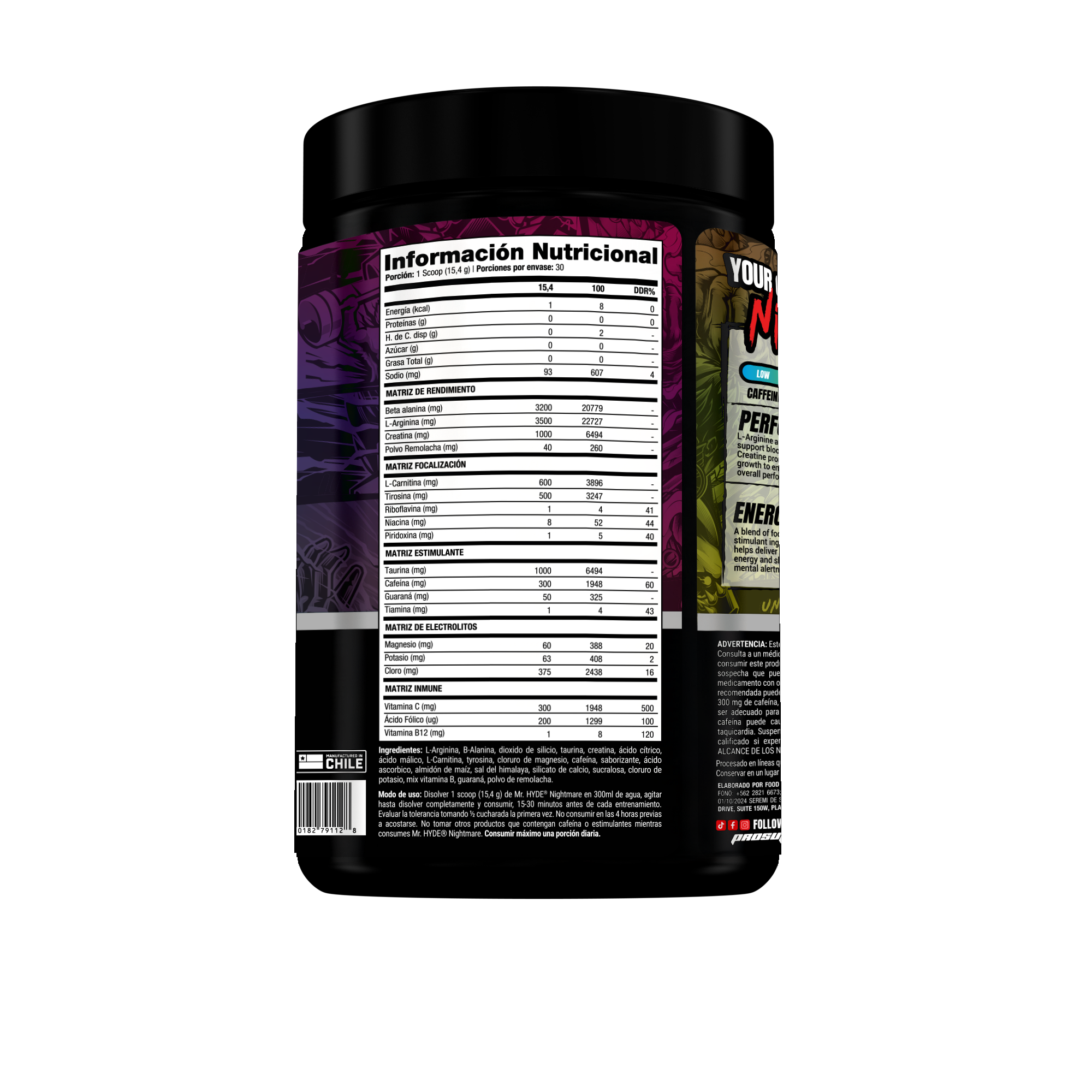 Pre Entreno Mr Hyde Nightmare Jawbreaker 30 servicios