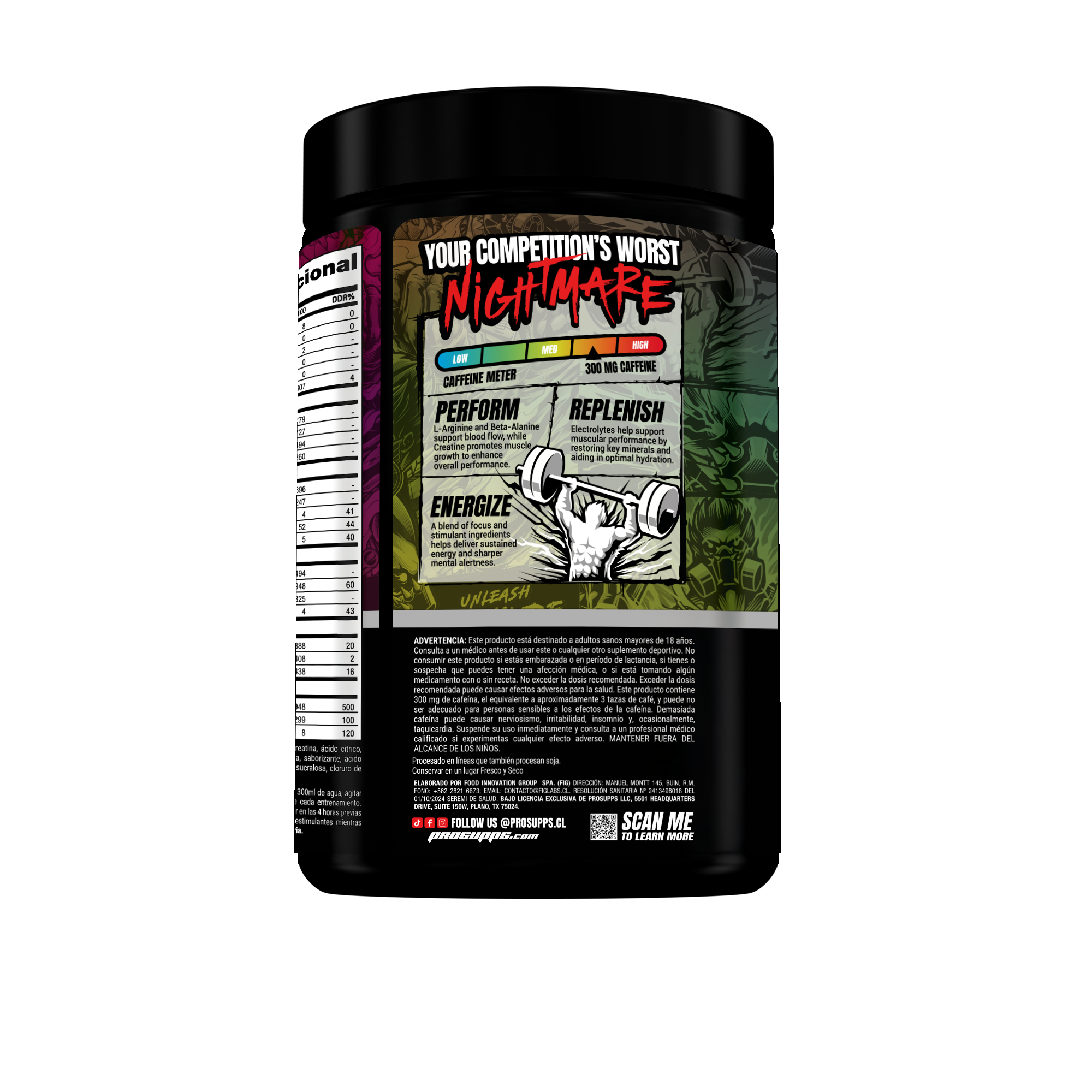 Pre Entreno Mr Hyde Nightmare Jawbreaker 30 servicios