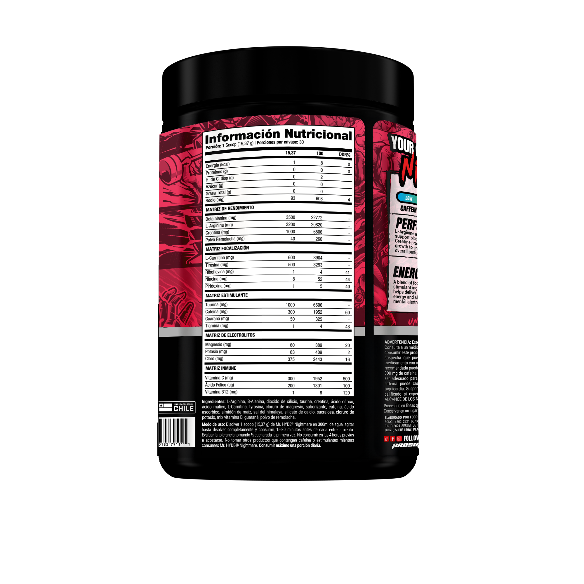 Pre Entreno Mr Hyde Nightmare Blueberry Lemonade
