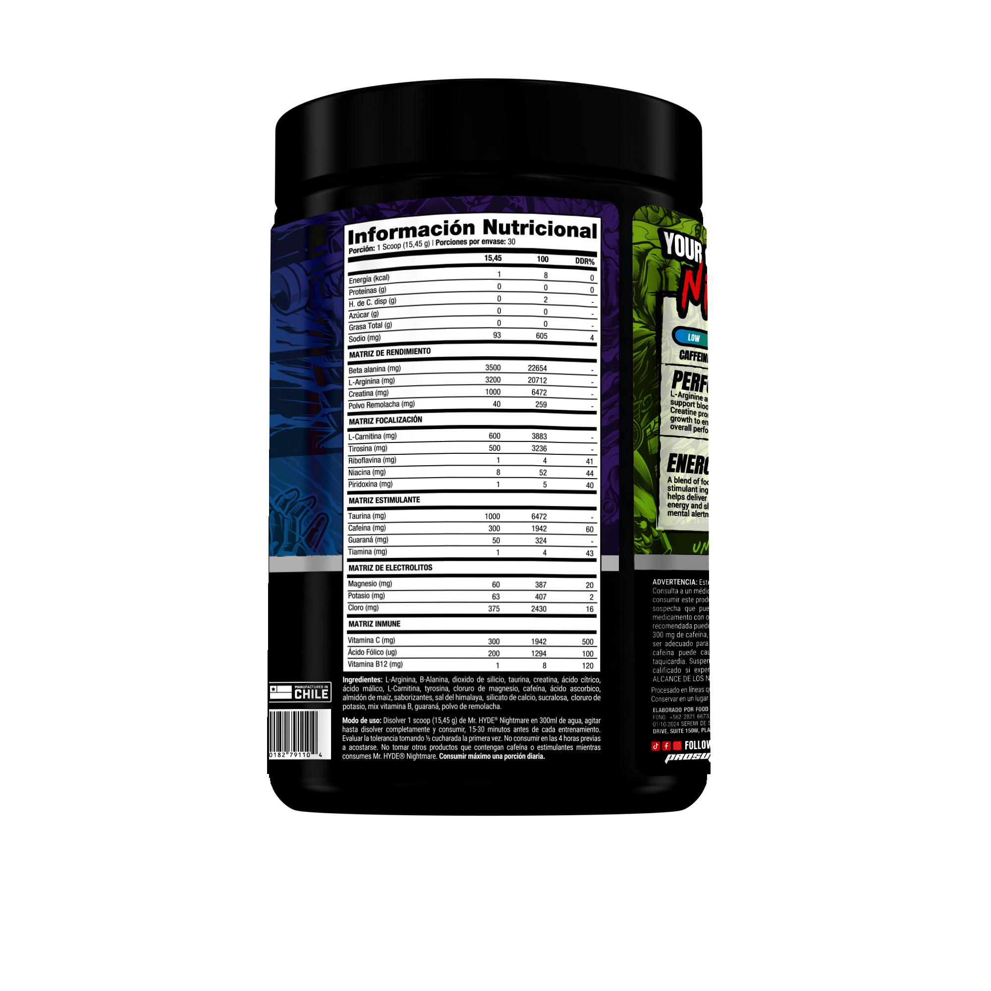 Pre Entreno Mr Hyde Nightmare Jawbreaker 30 servicios