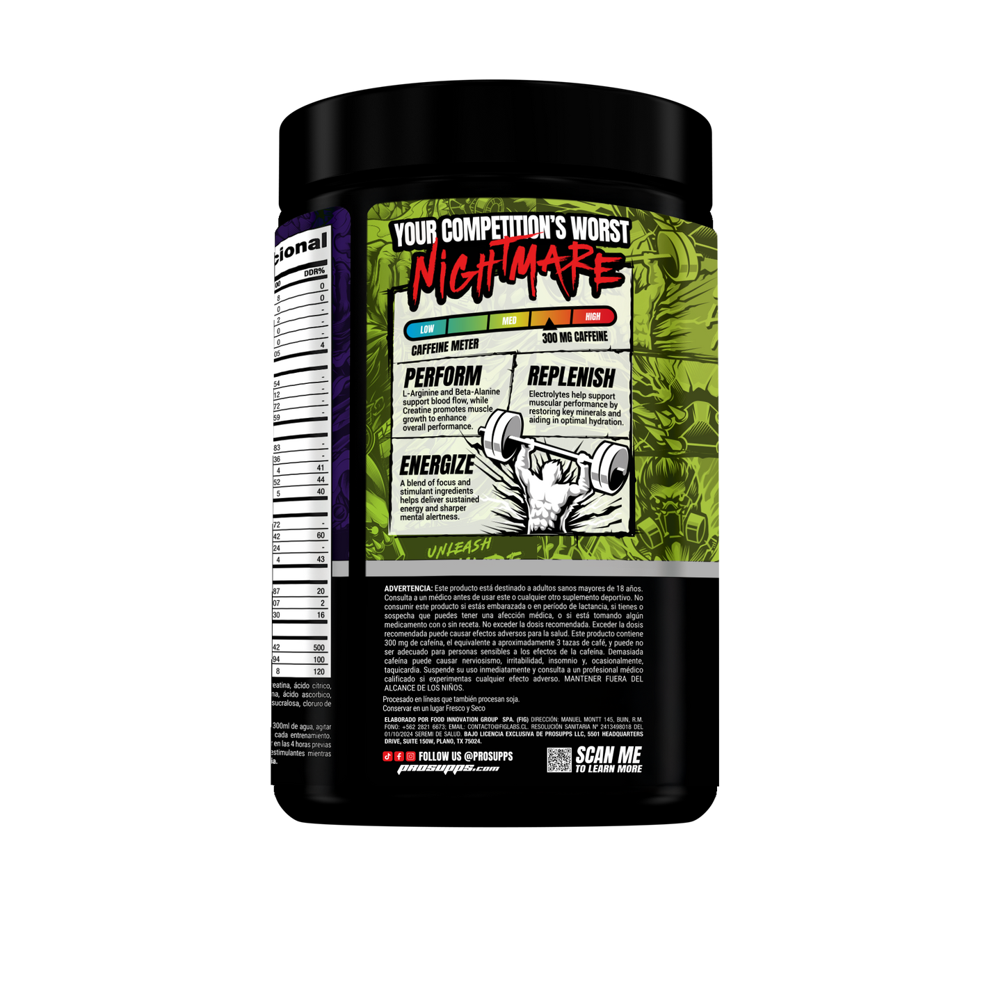 Mr. Hyde Nightmare Pre Entreno – Energía Extrema, Foco y Pump | ProSupps Chile