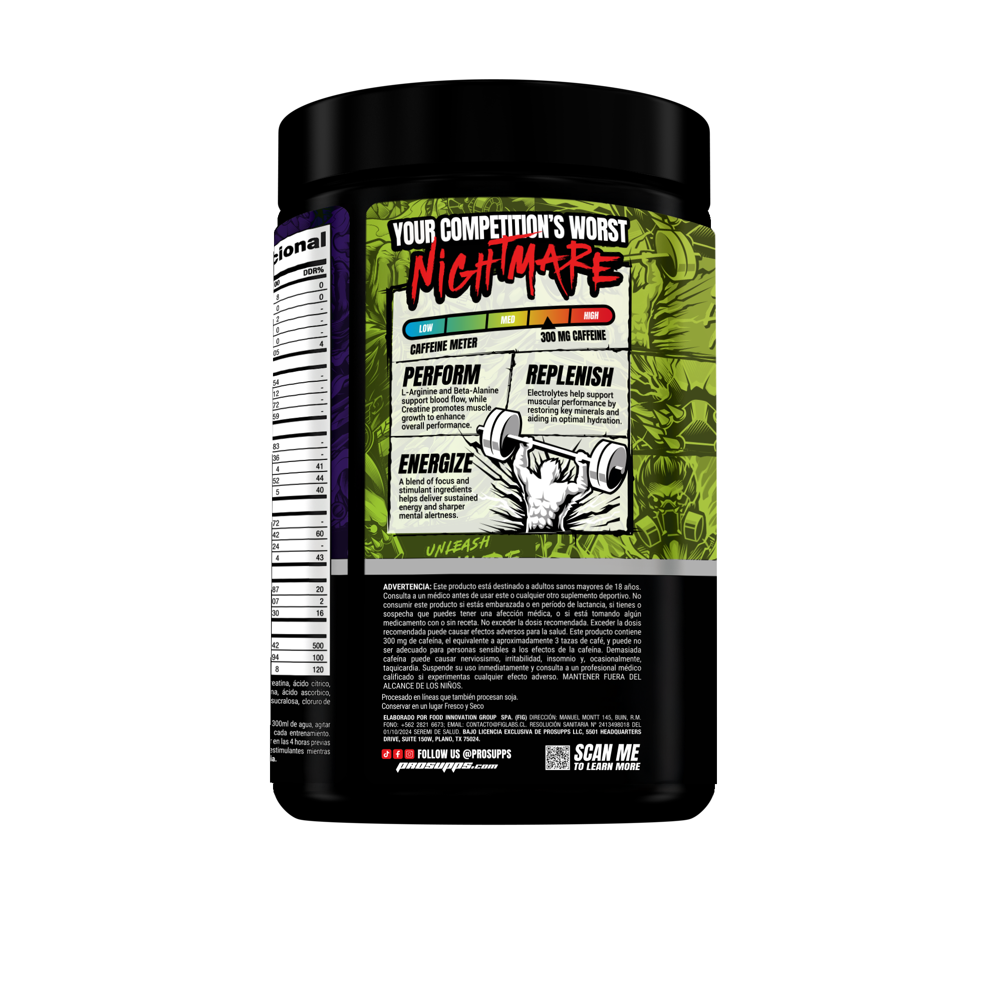 Pre Entreno Mr Hyde Nightmare Jawbreaker 30 servicios