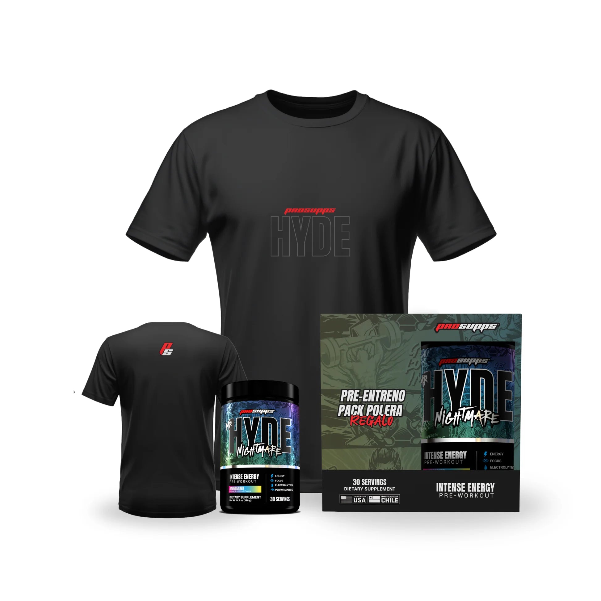 Pack Mr. Hyde Nightmare Pre-Entreno + Polera