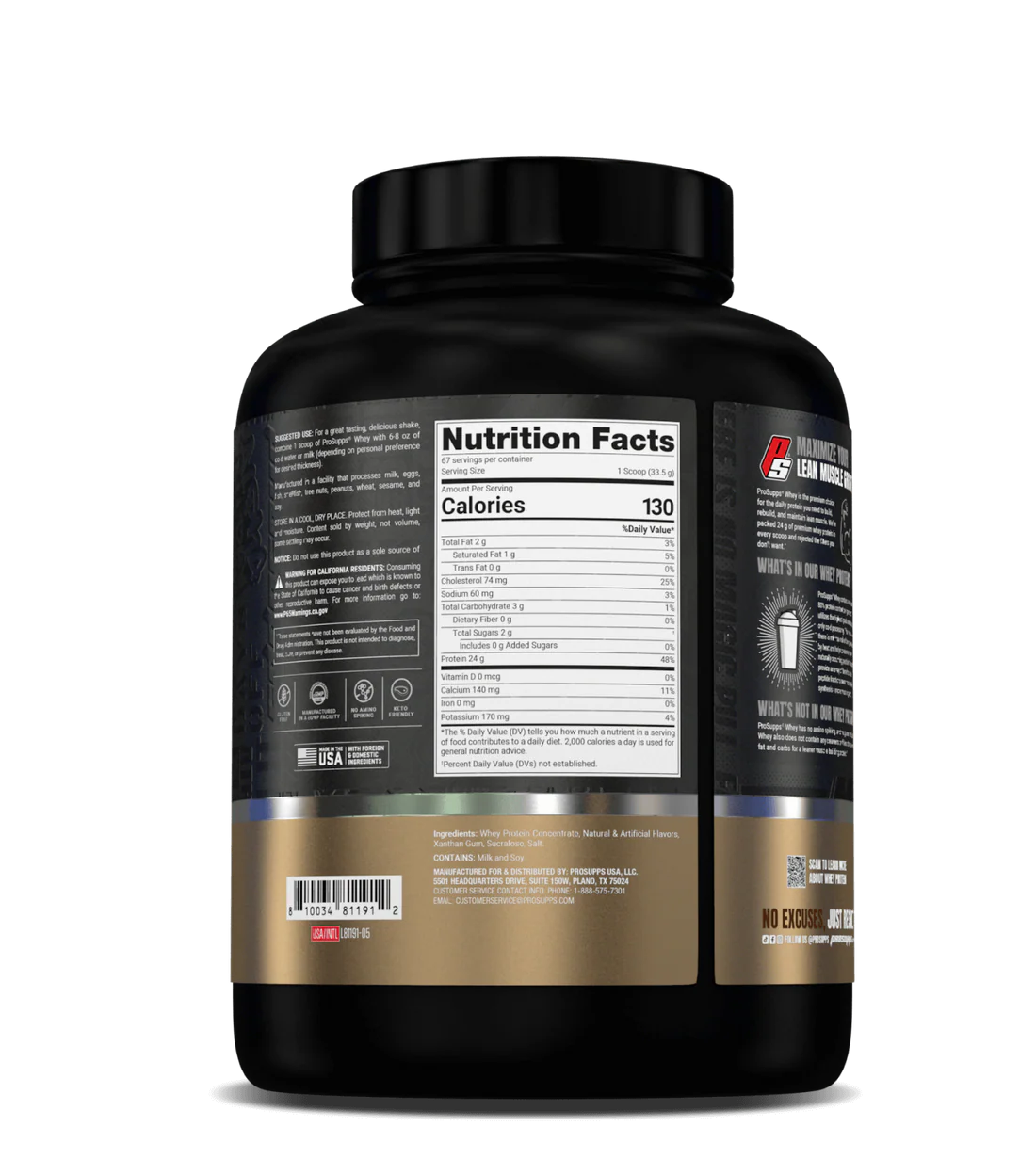 Proteina Whey prosupps 5lbs Vainilla