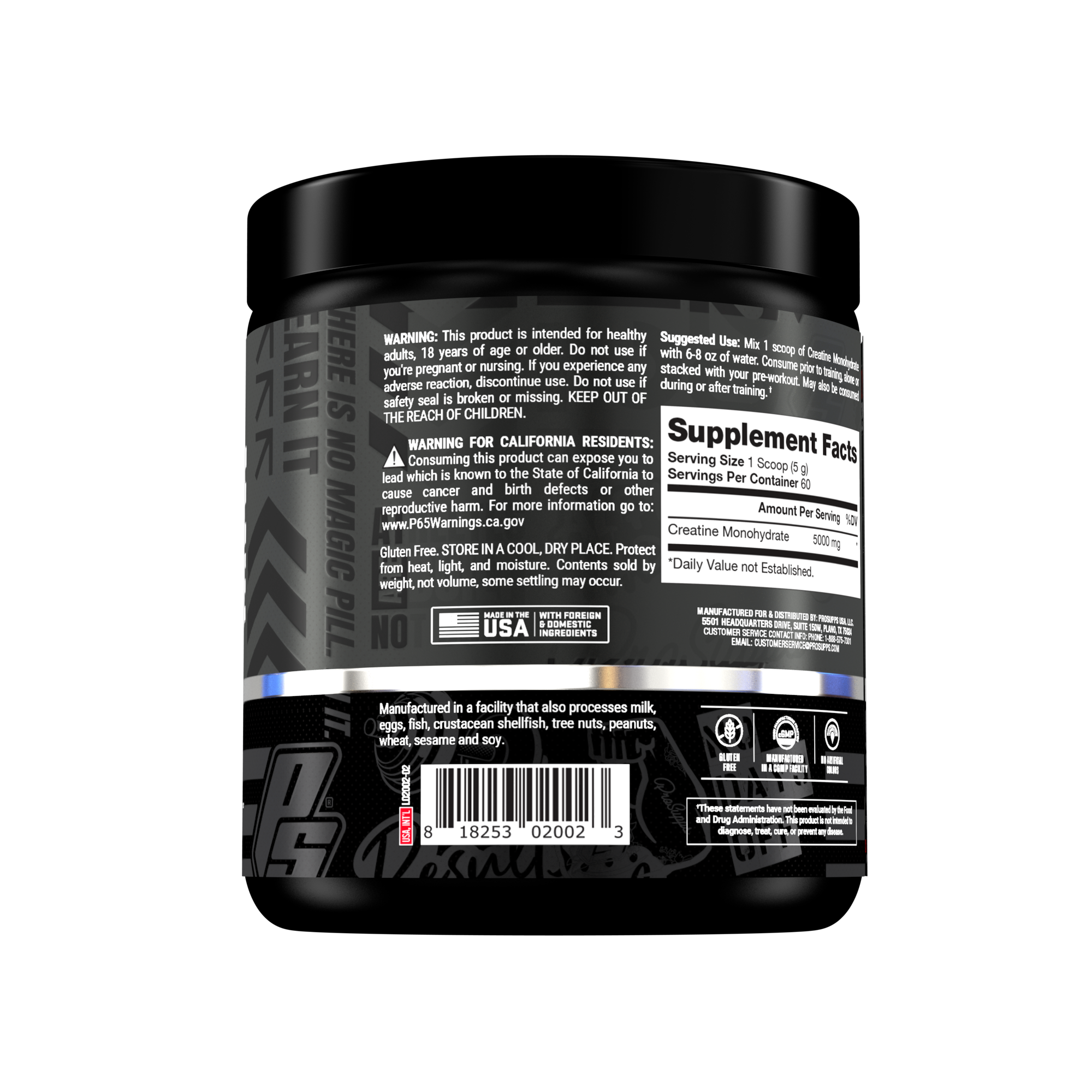 Creatine Monohydrate 1000 grs