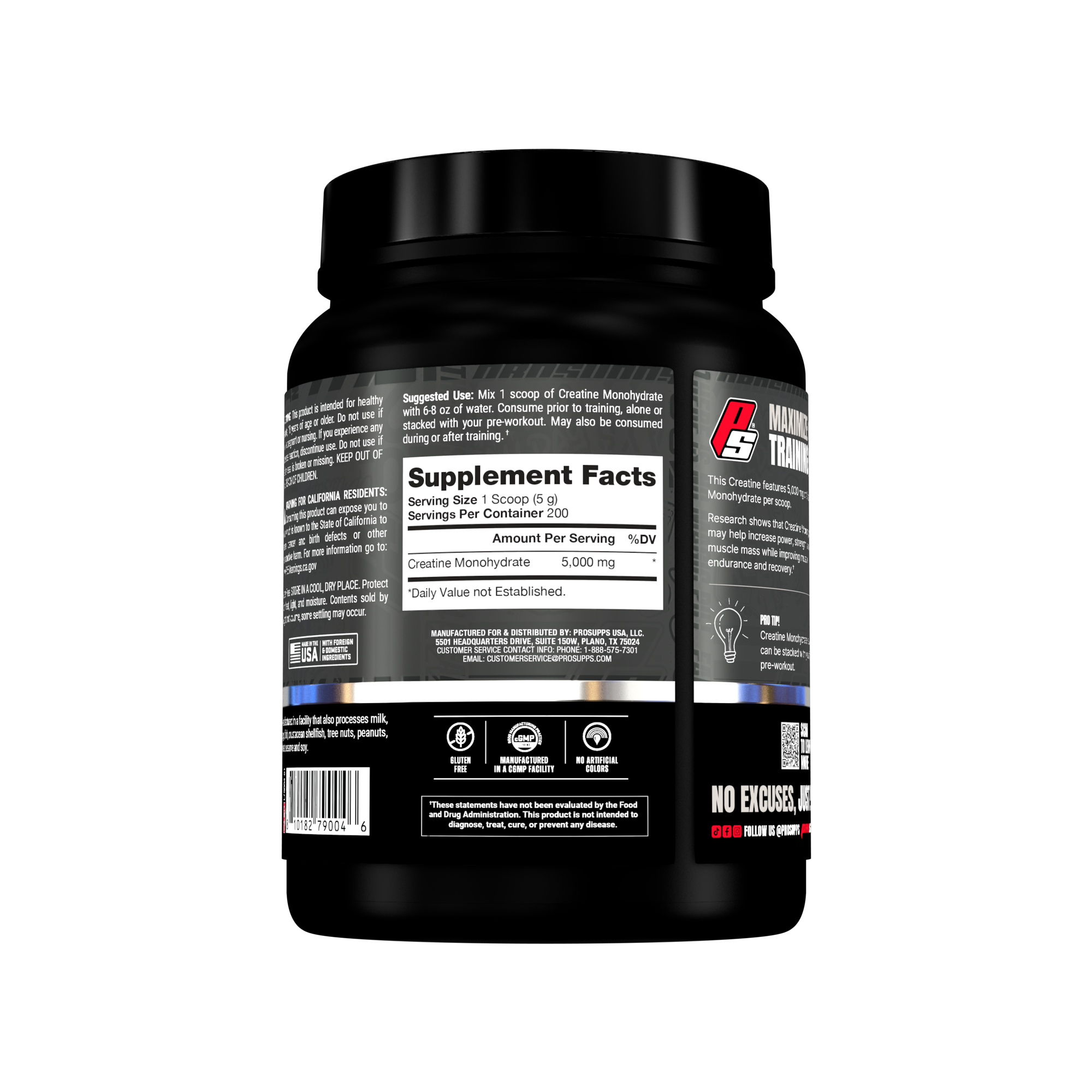 Creatine Monohydrate 1000 grs