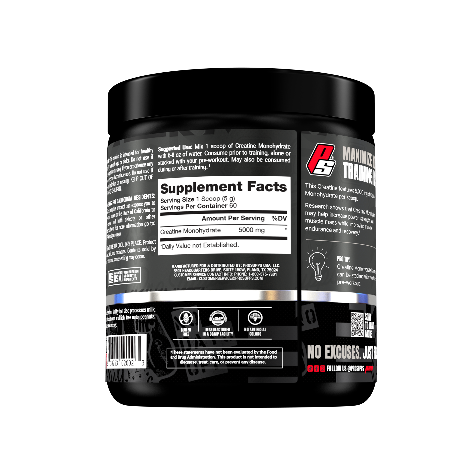 Creatine Monohydrate 1000 grs