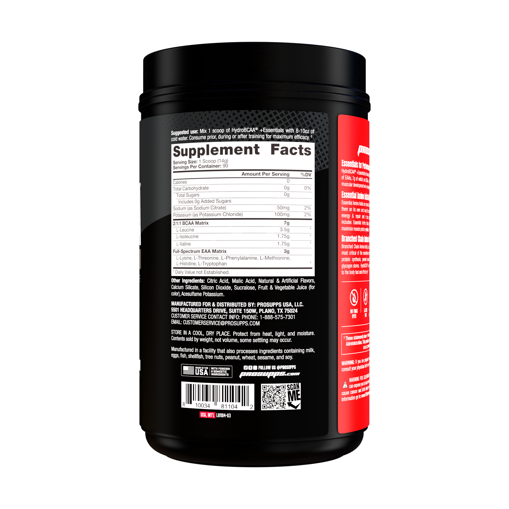 HydroBCAA + Essentials 90serv Fruit Punch