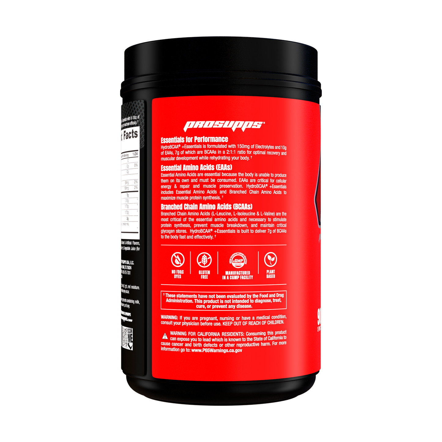 HydroBCAA + Essentials 90 Serv – Aminoácidos, Hidratación y Recuperación | ProSupps Chile