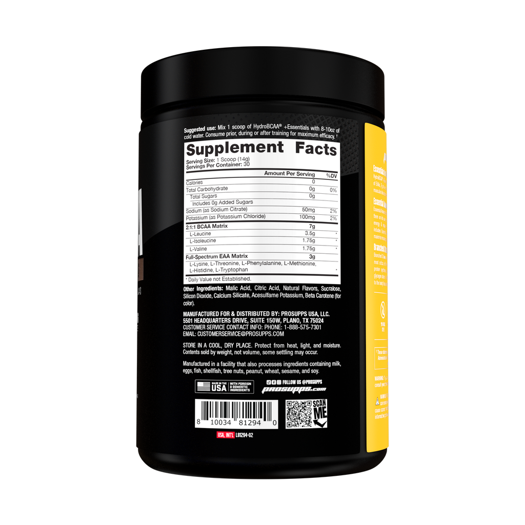HydroBCAA + Essentials 30serv Mango