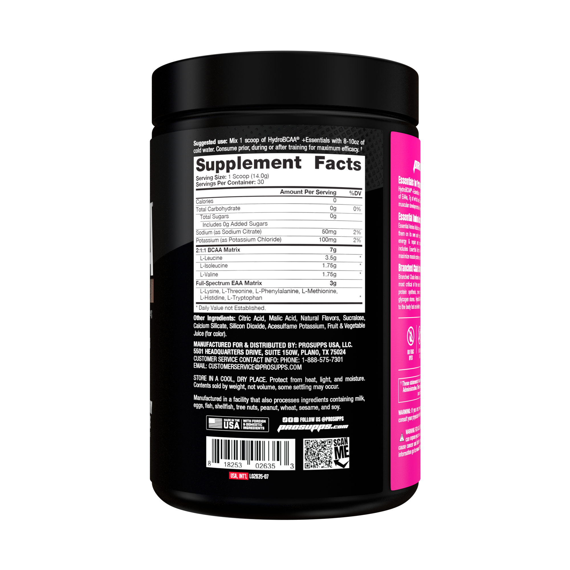 HydroBCAA + Essentials 30serv Blackberry Lemonade