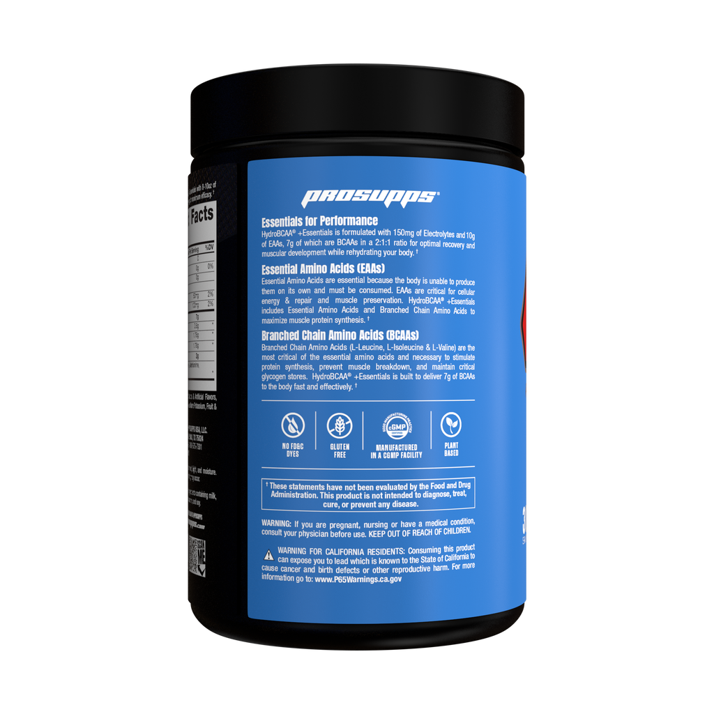 HydroBCAA + Essentials 30 serv Blue Raspberry