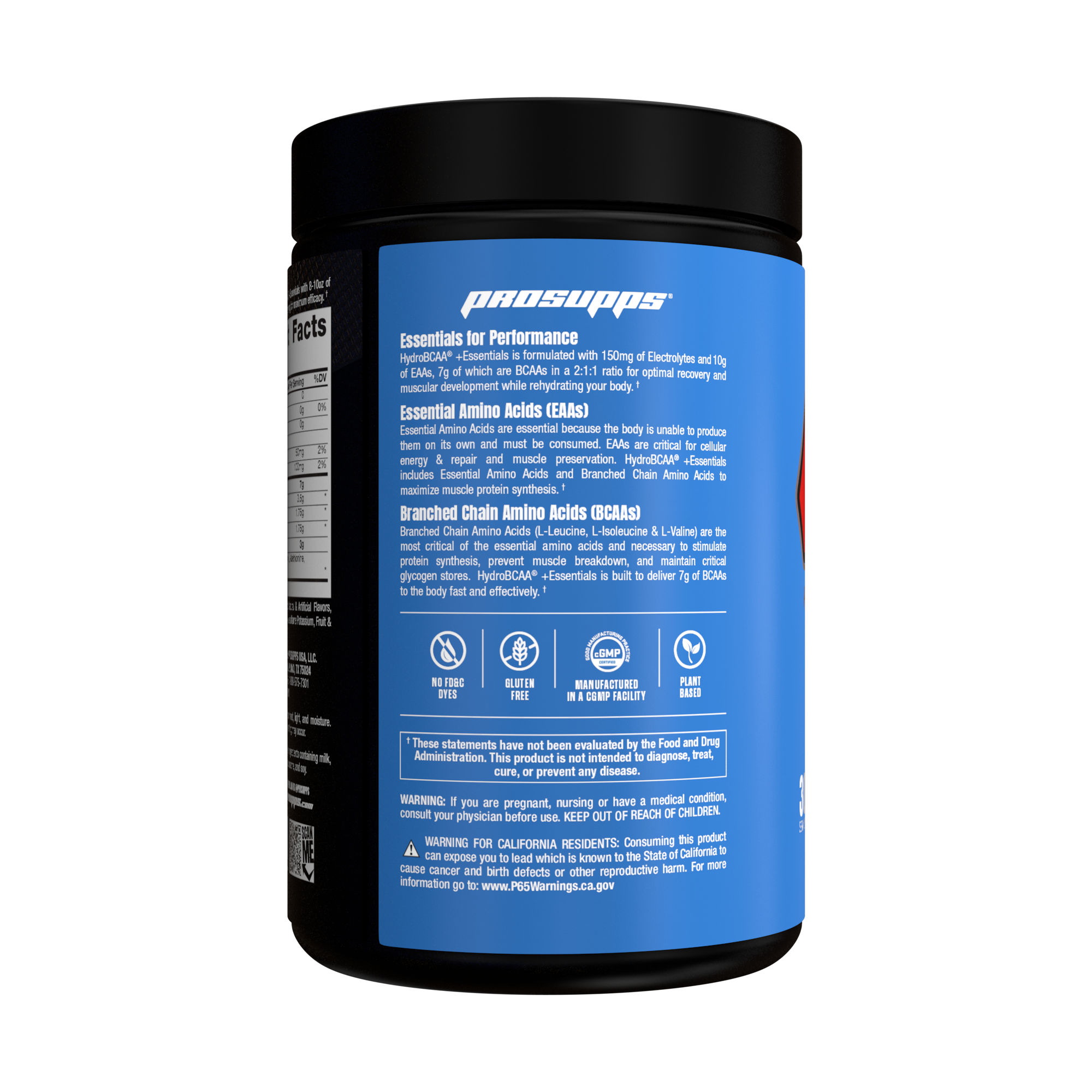 HydroBCAA + Essentials 30 serv Blue Raspberry