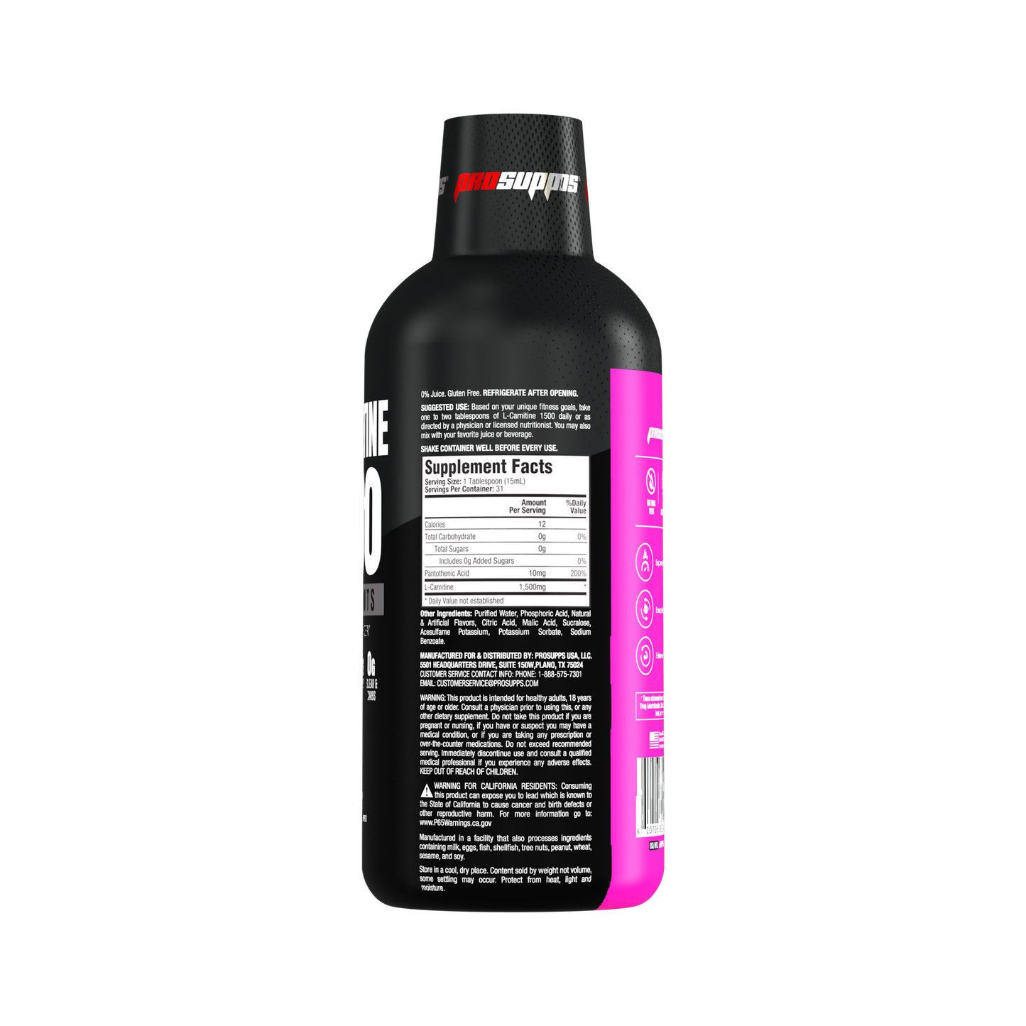 L-Carnitina 1500 ProSupps Berry – Suplemento Líquido para Deportistas | ProSupps Chile