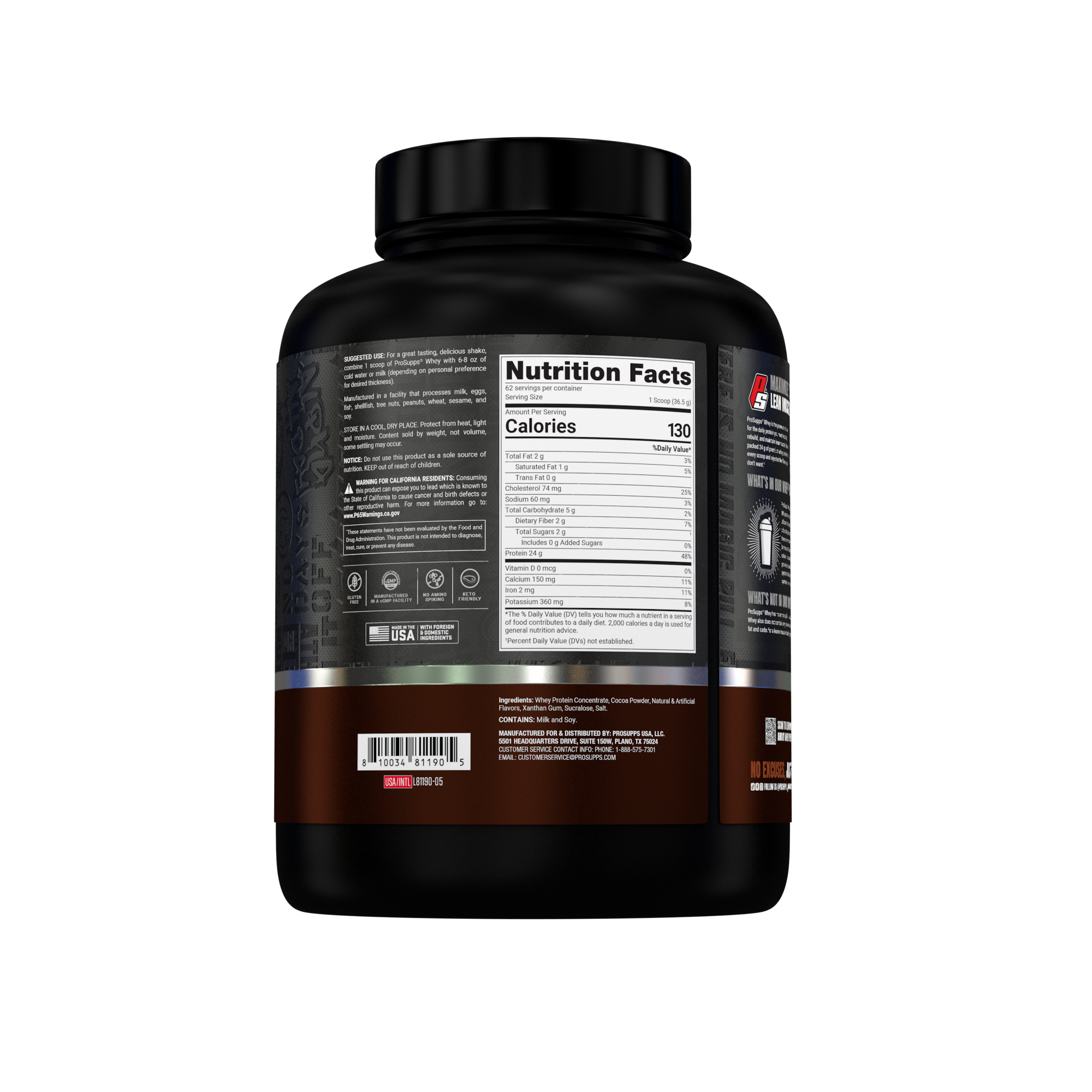 Proteina Whey prosupps 5lbs Chocolate